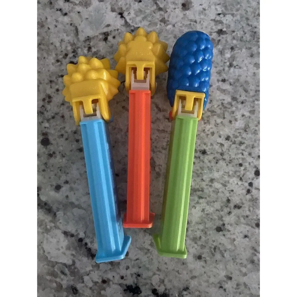 The Simpsons Pez Candy Dispensers Maggie/Marge/Lisa Lot of 3